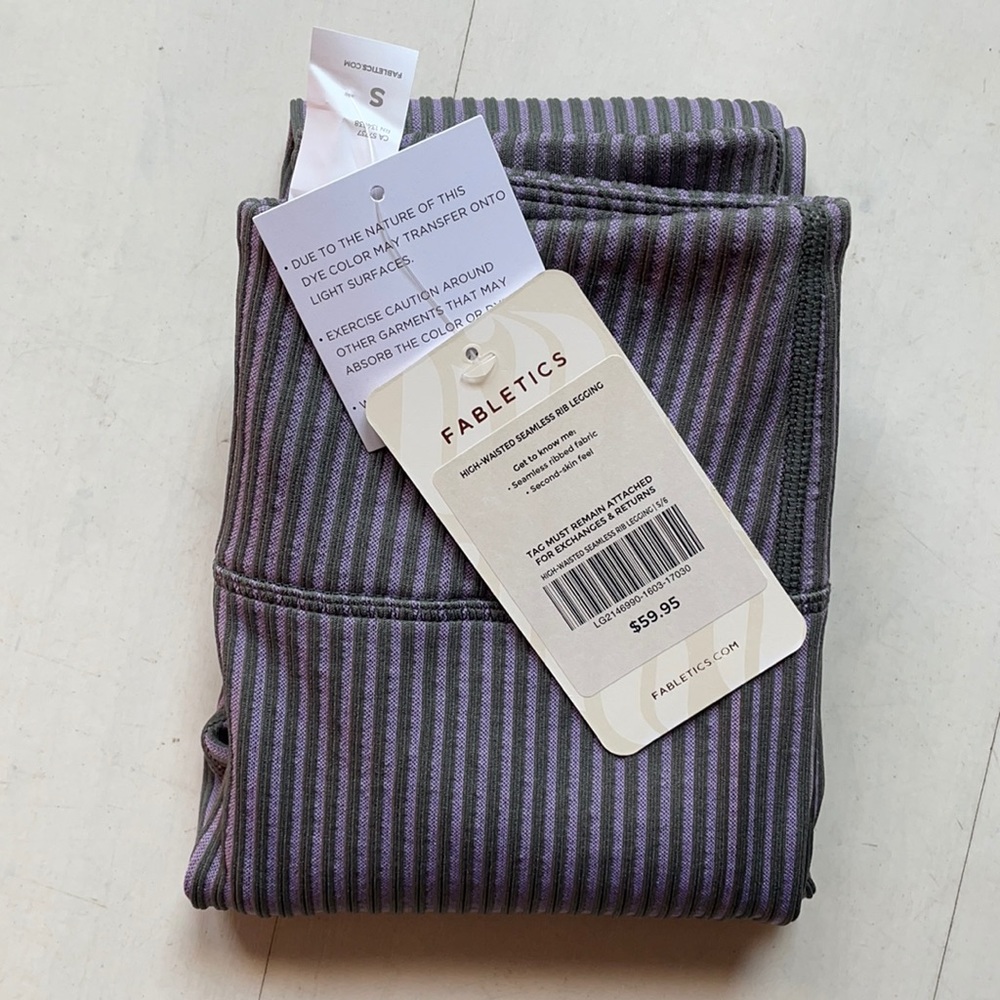 Fabletics High Waisted Seamless Rib Legging